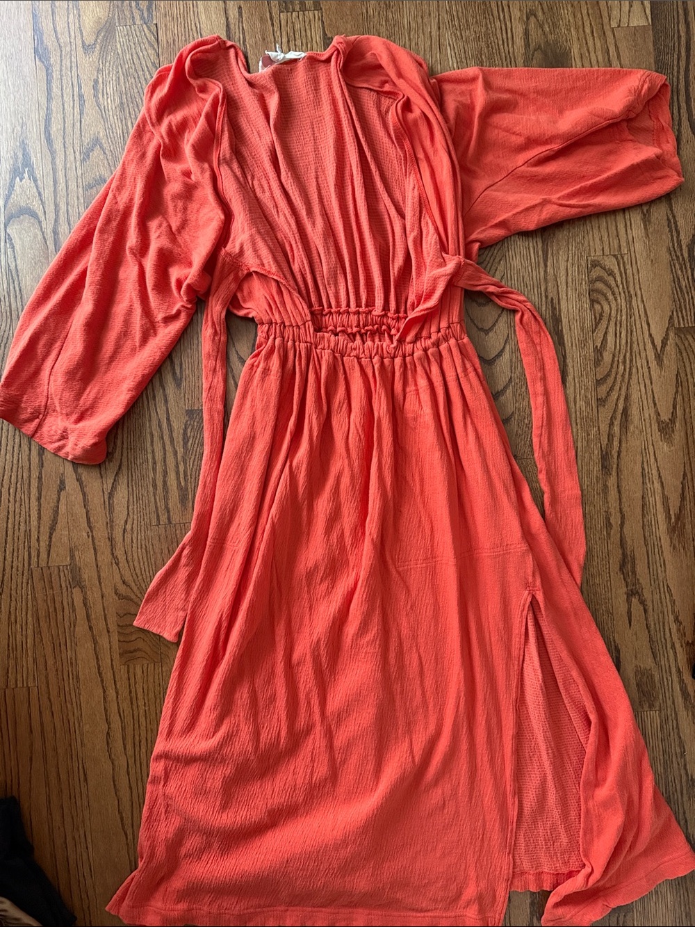 FP Beach Women’s Coral Wrap Dress with Tie front